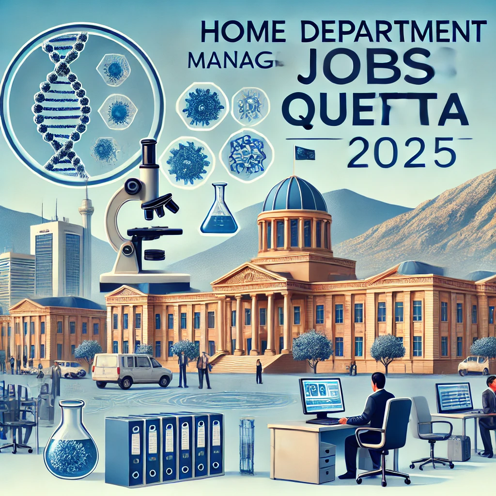 Home Department Management Jobs Quetta 2025